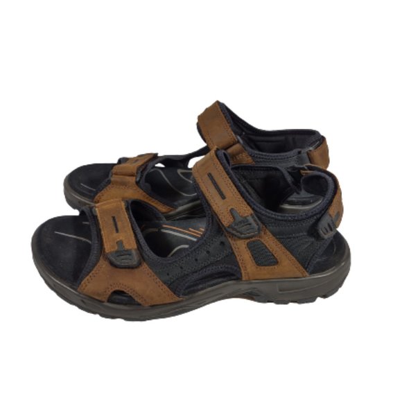 Ecco Shoes Ecco Mens Sandals Size 441 Brown And Black Poshmark